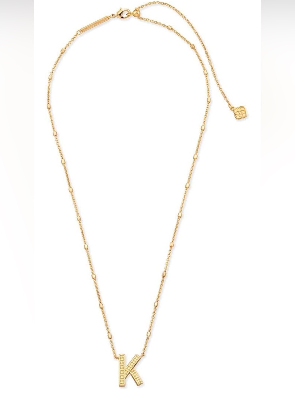 Kendra Scott Gold Initial K Pendant Necklace